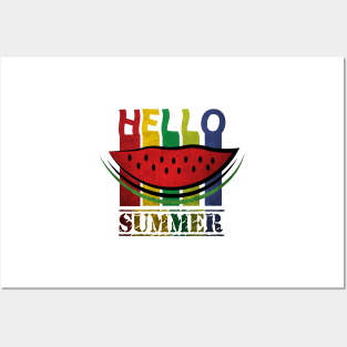 hello watermelon summer Posters and Art